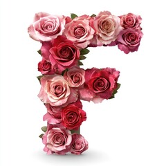 Obraz premium Flowered Initial F