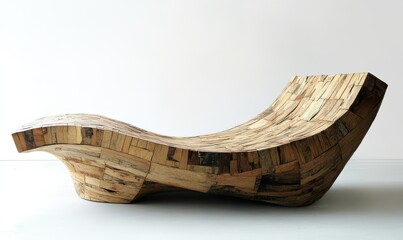 Fototapeta premium Innovative furniture redefined modern designs from recycled materials