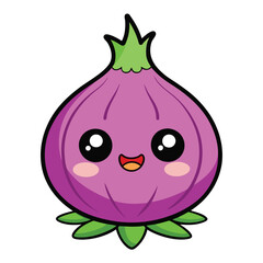 cute kawaii  fruits and vegetables 