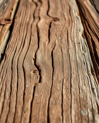 Fototapeta premium Close-Up Textured Wooden Surface with Natural Grain Patterns