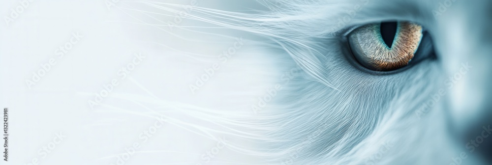 Poster modern veterinary background designed for mobile vet services with flowing gradient lines conveying 