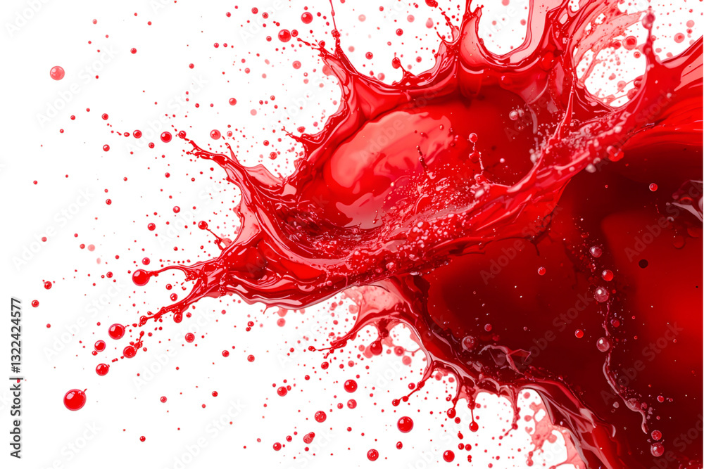 Canvas Prints dynamic red splash action studio high-resolution image artistic close-up liquid motion, isolated on 