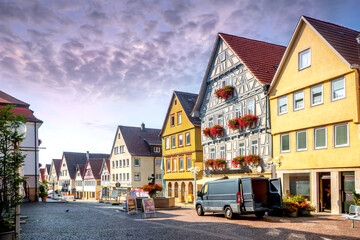 Obraz premium Altstadt, Marbach am Neckar, Deutschland 