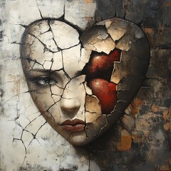 Professional Image of a Broken Heart Symbolizing Love and Emotional Pain