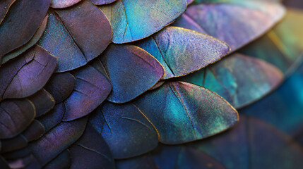 Obraz premium The image shows a close up of a peacock's feathers