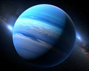 Fototapeta premium Neptune. Majestic Gas Giant in the Cosmos
