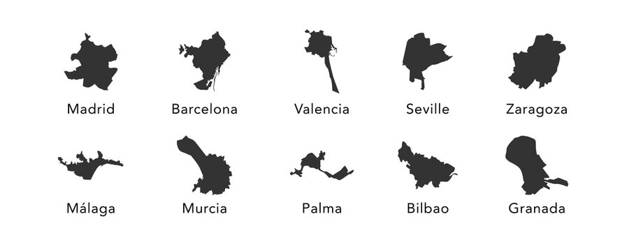 city of spain map