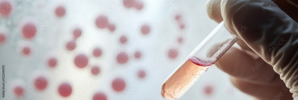 Leinwandbilder scientist performs experiments with test tube in a modern laboratory featuring advanced technology a