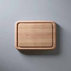Wooden cutting board mockup template