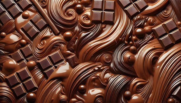 Irresistible Chocolate 16:9 wallpaper desktop background.	

