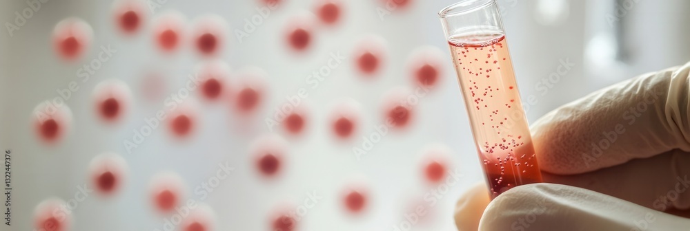 Fototapete scientist conducting experiments with a test tube in a modern laboratory highlighting advanced techn