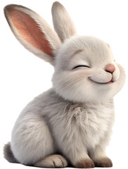 Adorable bunny clipart ideal for children's artwork, greeting cards, seasonal decorations, and creative design projects. 