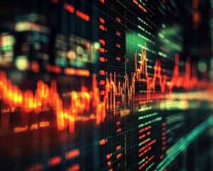 Obraz premium Investors trading futures contracts to hedge against price fluctuations, Futures Trading, Strategic and forwardlooking