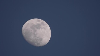 Gibbous Moon Telephoto Shot