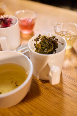Experience the Elegant Tea Ceremony with Freshly Brewed Leaves in Beautiful, Cozy Cups