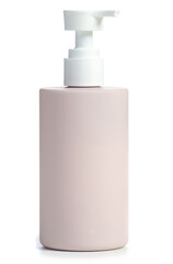 Lotion cream pump bottle beauty on white background isolation
