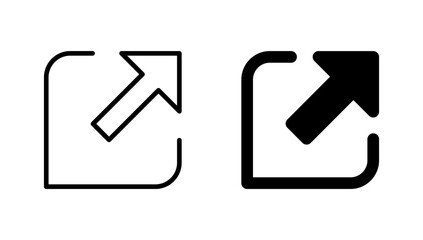 External link icon vector. link sign and symbol. hyperlink symbol