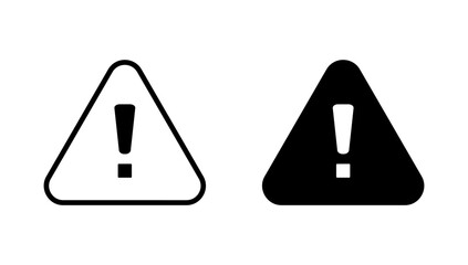 Exclamation danger icon vector. attention sign and symbol. attention sign
