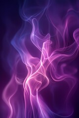 Obraz premium A classic luxury design featuring a purple abstract art background adorned with a silk texture and flowing wave lines