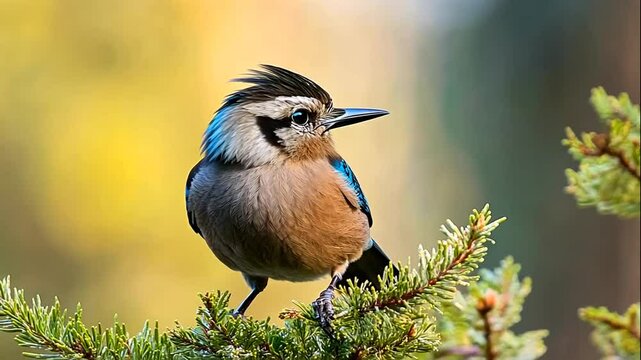 Eurasian Jay Bird Closeup Nature Wildlife Photography
