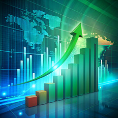 Global Business Growth. Financial Success and Market Trends
