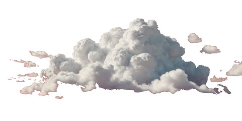 Realistic white vector  cloud on transparent Background. Outdoor different type of nature sky clouds. White Fluffy Clouds Set. Weather Cloudscape Design. Vector Illustration