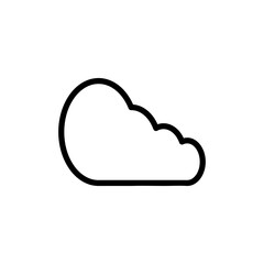 Cloud icon vector illustration. cloud sign and symbol