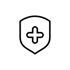 Health insurance icon vector illustration. Insurance document sign and symbol