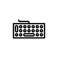 Keyboard icon vector illustration. keyboard sign and symbol