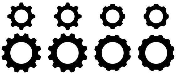 ENGRENAGES contours arrondis et droits