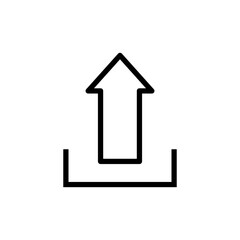 Upload icon vector illustration. load data sign and symbol