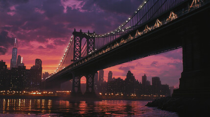 Naklejka premium 1. Manhattan Bridge, New York City, USA