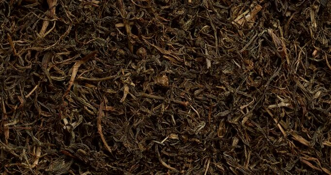 Dried Faran herb background texture - herb belonging to the onion family, used extensively in Nepal and in some Himalayan states of India. Table spin.