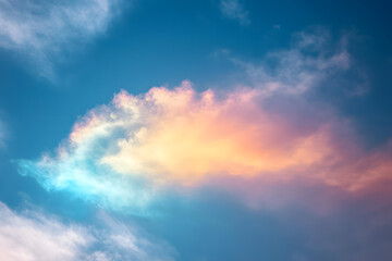 Fototapeta premium Closeup of colorful clouds in the sky