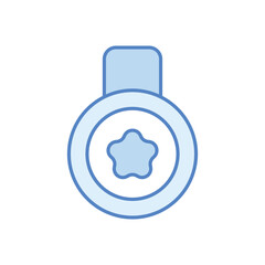 Obraz premium Medal vector icon