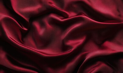 Fototapeta premium A red fabric with a shiny texture