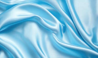 Obraz premium A blue fabric with a smooth texture