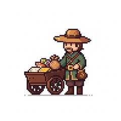 Pixel art merchant