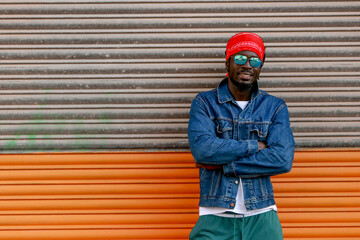 man with sunglasses on the street