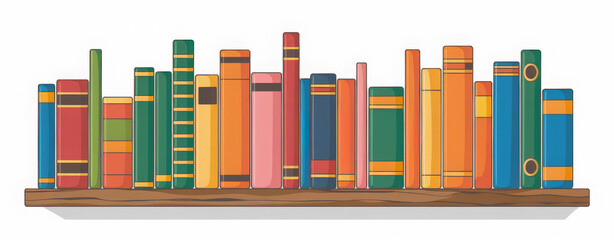 Fototapeta premium A set of different books 