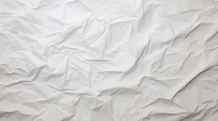 Obraz premium Minimalistic Clean White Crumpled and Creased Paper Poster Texture Background Image