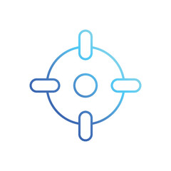 Crosshair  vector icon