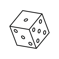 Dice  vector icon