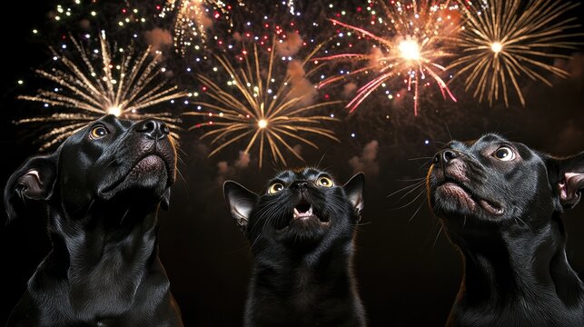 1. **Fireworks Stressing Pets: New Year Fear for Dogs and Cats**