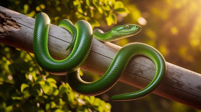 green tree python