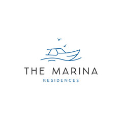 Minimal Boat Logo design