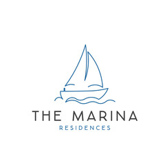 Minimal Boat Logo design