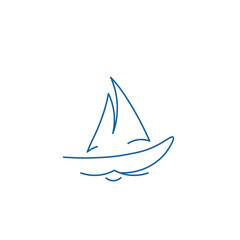 Minimal Boat Logo design