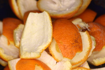 Orange Peels Close Up