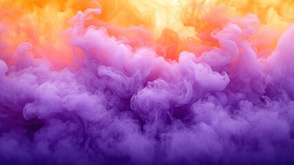 Fototapeta premium Abstract colorful smoke swirling in gradient